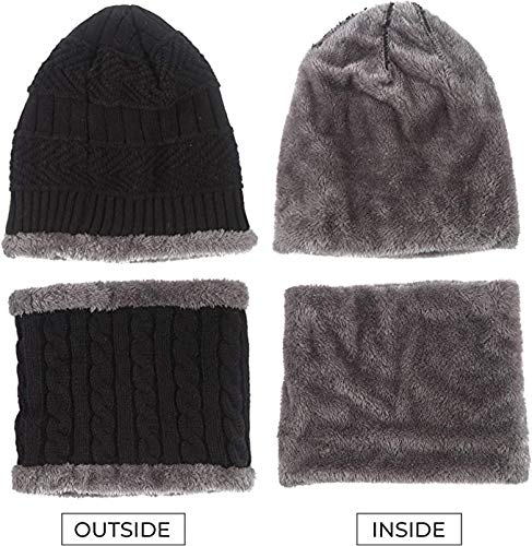 Winter Beanie Fleece Cap and Neck For men women