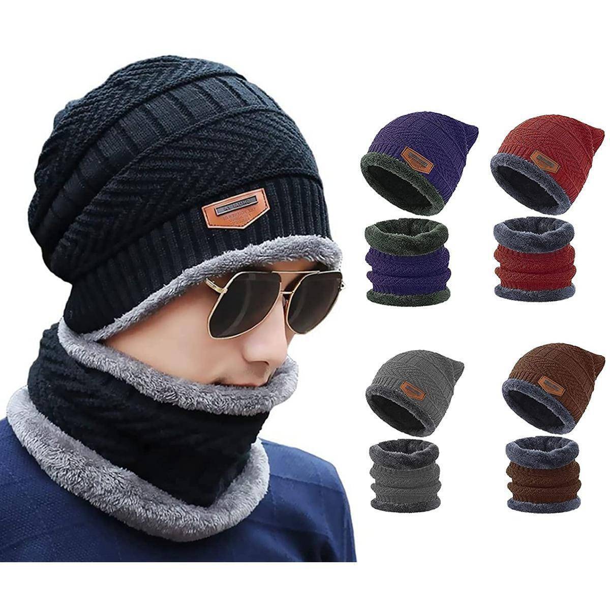 Winter Beanie Fleece Cap and Neck For men women