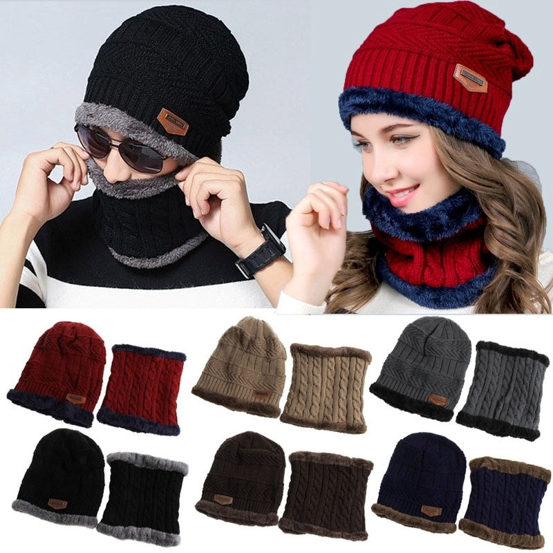 Winter Beanie Fleece Cap and Neck For men women