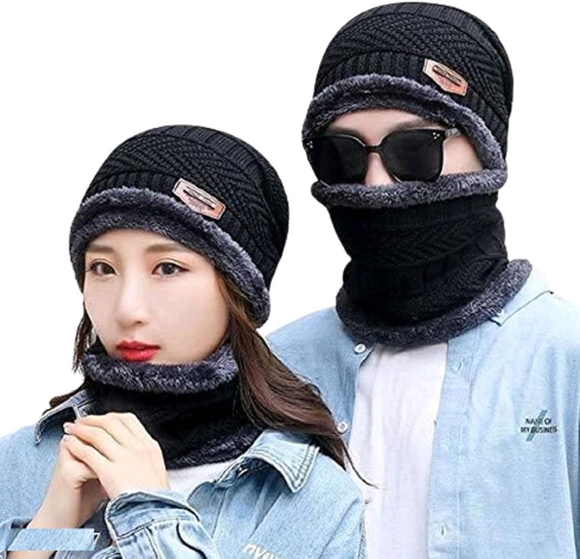 Winter Beanie Fleece Cap and Neck For men women